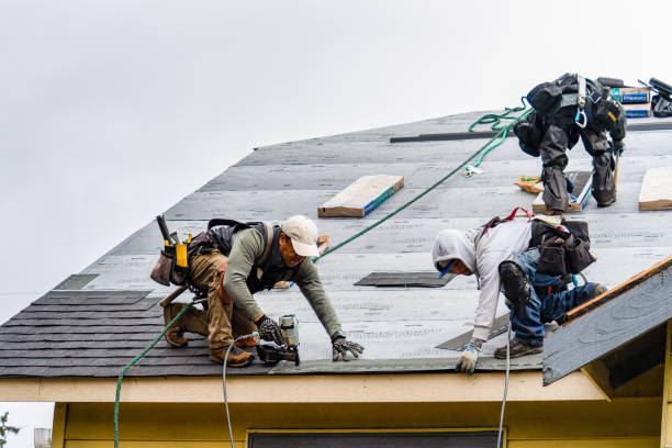 Professional Storm Damage Roof Repair technician working in Baldwin, PA